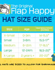 Baby UPF50+ Girls and Boys Double Ruffle Sun Hat: Vanilla Stripe Seersucker