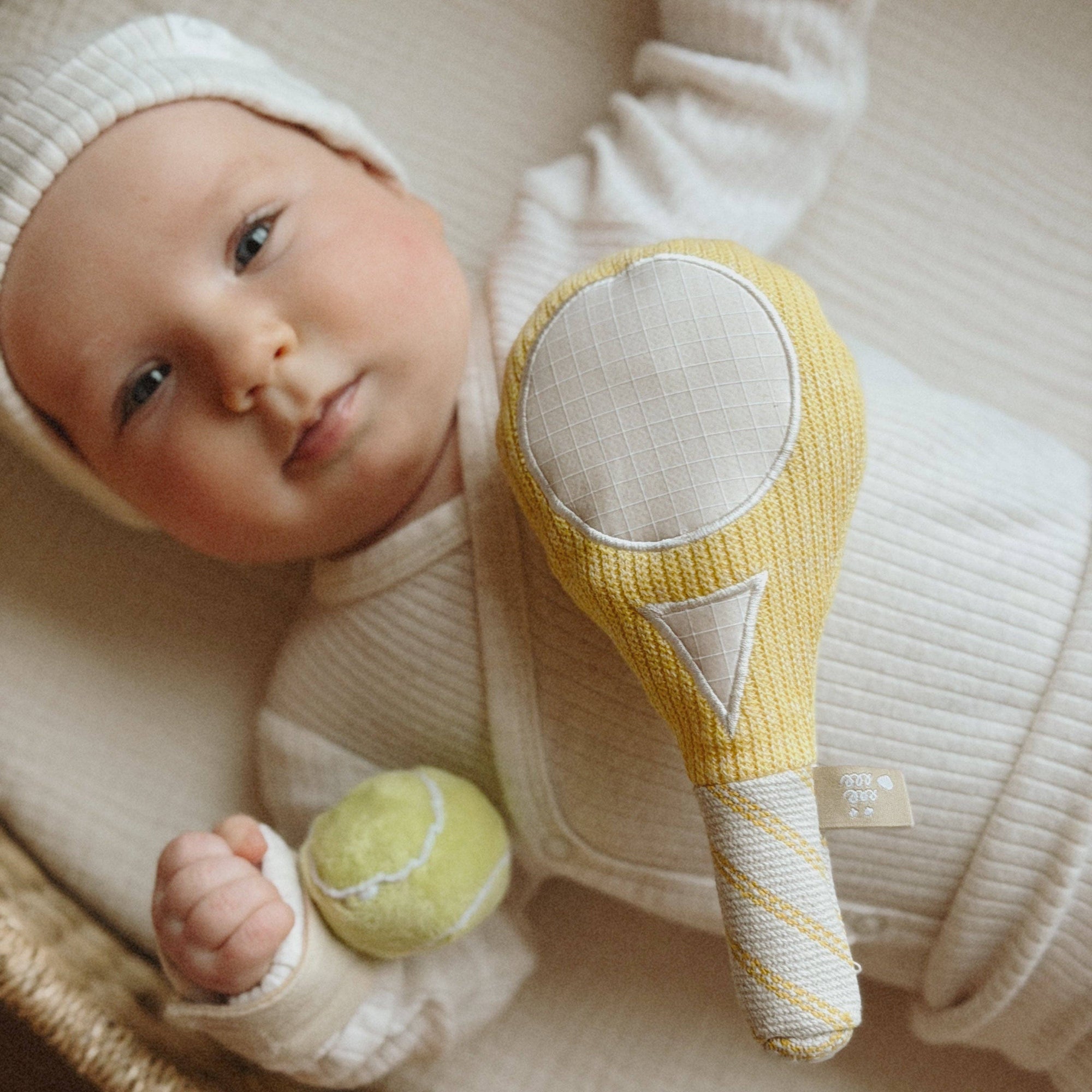 First Serve // Baby wrist rattle