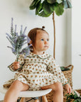 Ina Block Print Floral Baby Dress & Bloomer Set