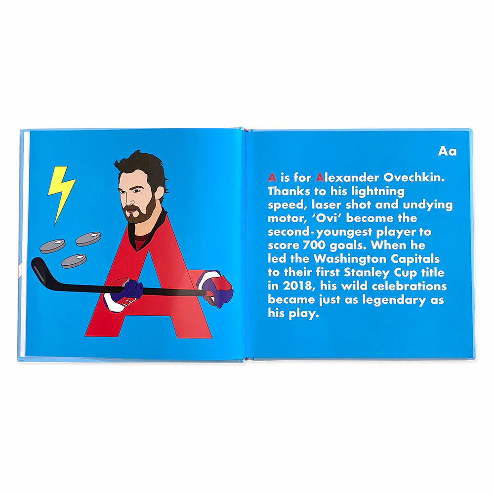 Hockey legends alphabet book