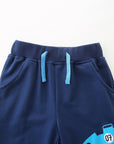 Autumn Kids Long Pants with Car Print - Trendy Sporty Trousers