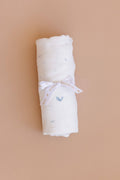 Muslin Swaddle Nautical Ocean Baby Organic Whale Crab Gift: Blue