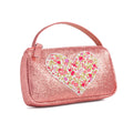Little Girls Glitter Sparkle Purse with Heart : Vintage Rose