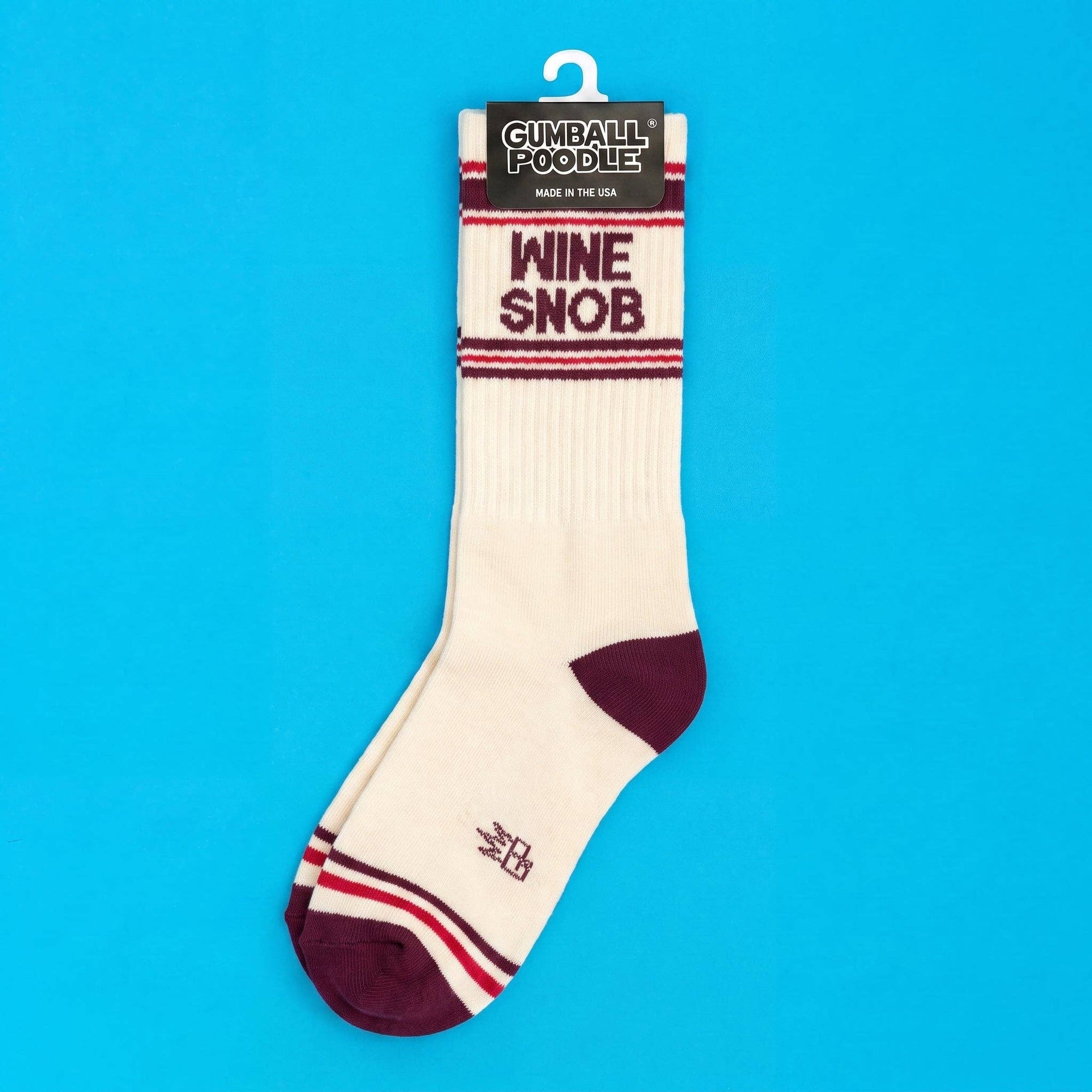 Wine Snob Gym Crew Socks