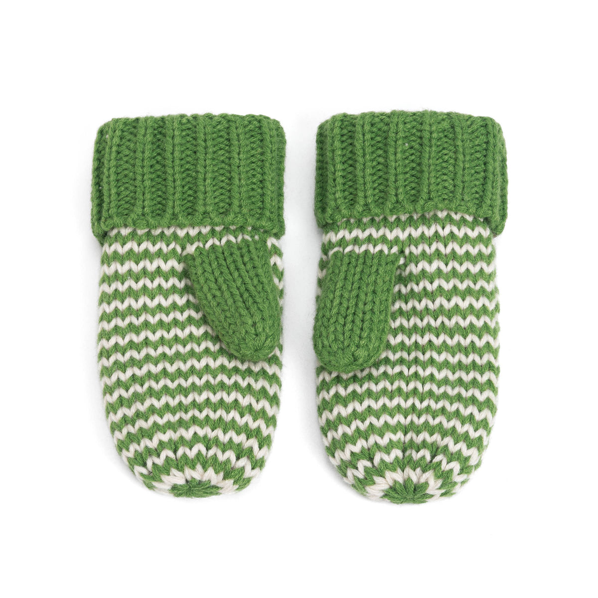 Classic Knit Winter Mittens for Kids