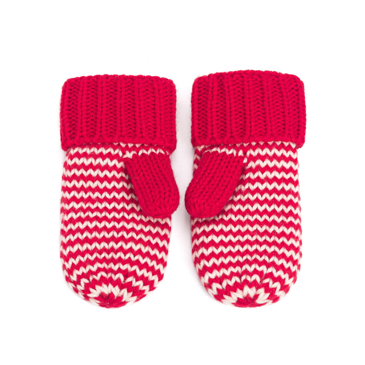 Classic Knit Winter Mittens for Kids