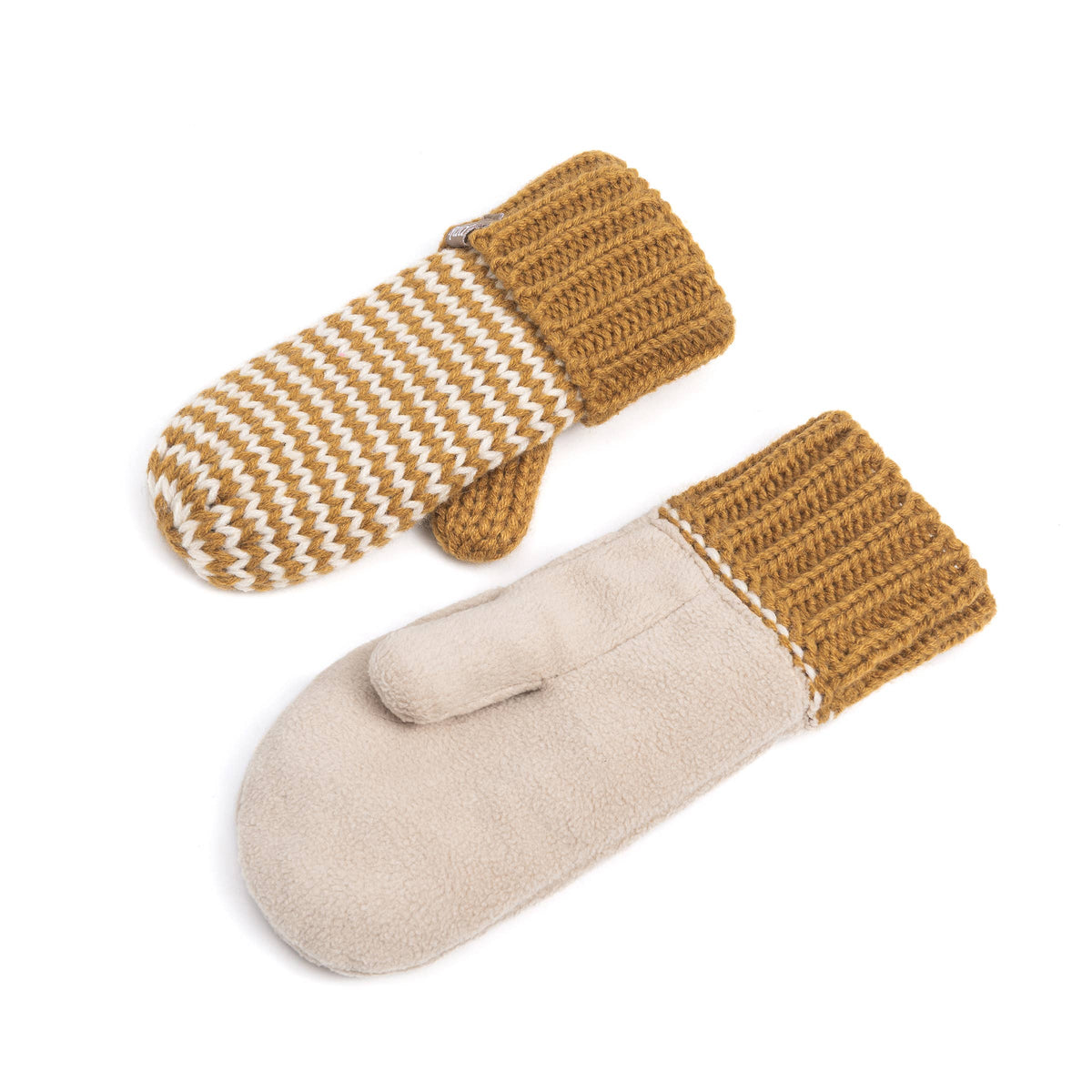 Classic Knit Winter Mittens for Kids