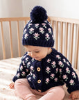 Bitty Blooms Indigo Cardigan Sweater for Baby & Toddlers