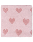 Chenille - Blush and Rose Heart Blanket