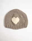 Heart Motif Beanie Kids: Pink