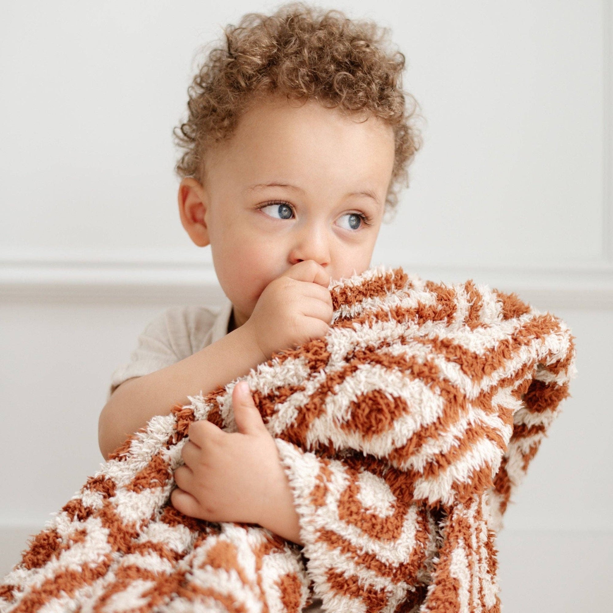 DOUBLE-LAYER BAMBONI® MINI BLANKETS: Elephant Double Layer