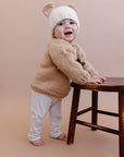 Dog Pullover 3D Sweater Baby Kid Fall Winter School: Latte / XS 6-12m