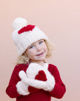 Heart Knitted Baby & Kids Mittens