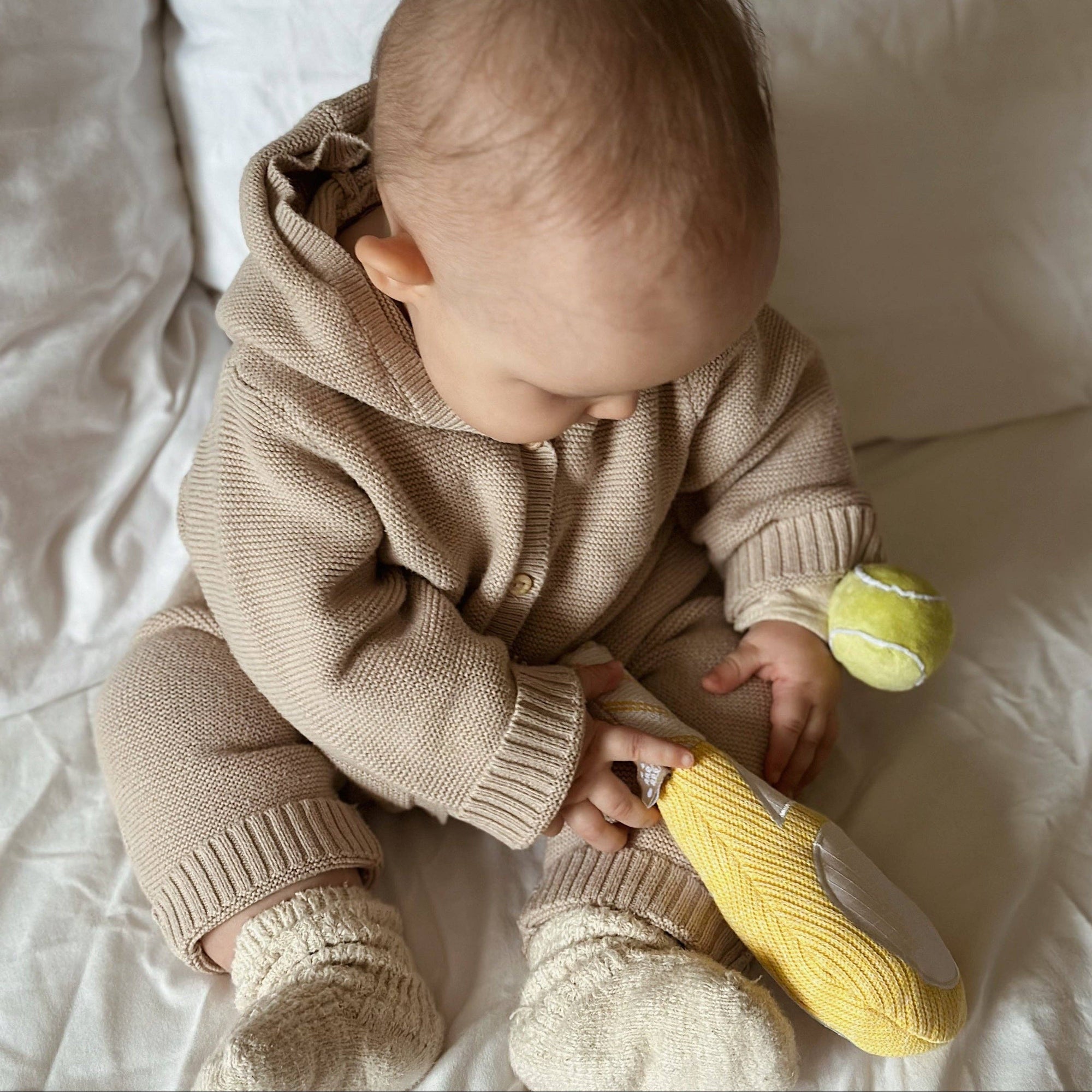 First Serve // Baby wrist rattle