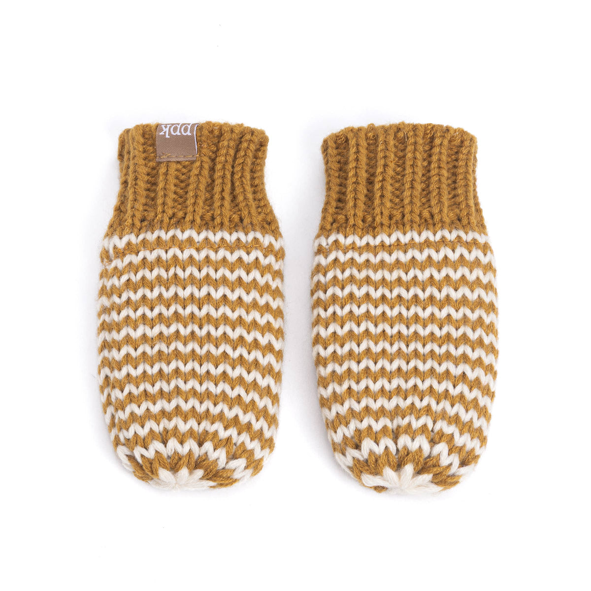 Baby/ Toddler Kids Thumbless Winter Mittens, Stripe Pattern