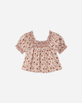 Rylee + Cru Ada Blouse in Pink Floral