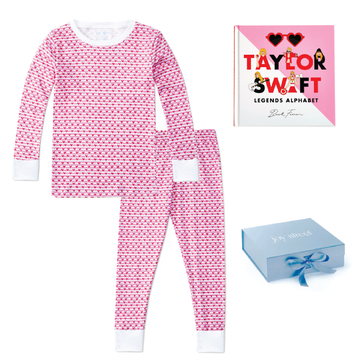 Joy Street Sailor Heart Stripe Kids Pajama Bundle