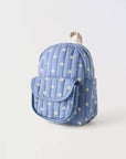 Kids Floral Daisy Backpack Lightweight School Bag: Blue