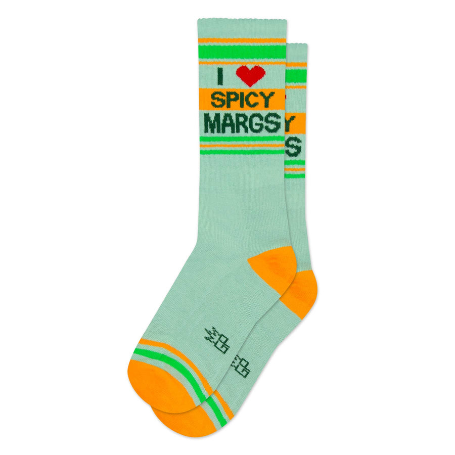 I ❤️ Spicy Margs Gym Crew Socks