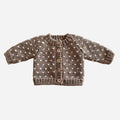 Sawyer Cardigan Tan Deer Baby Sweater