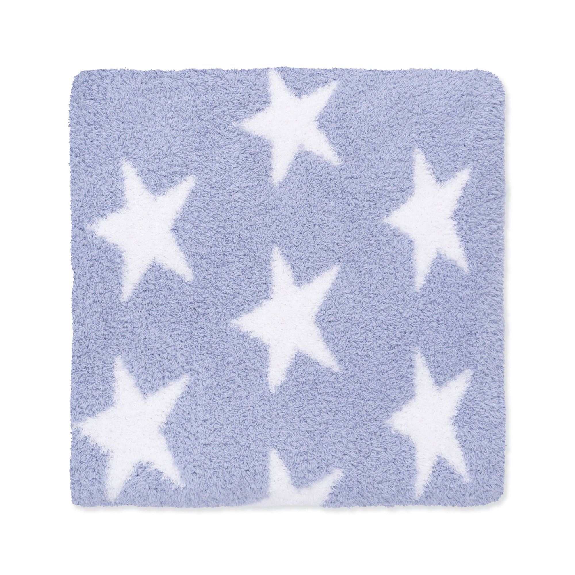 Chenille - Dusty Blue Star Blanket