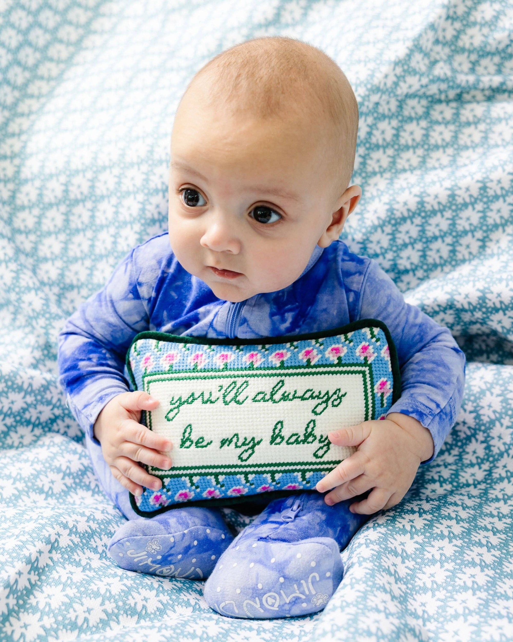Be My Baby Mini Needlepoint Pillow