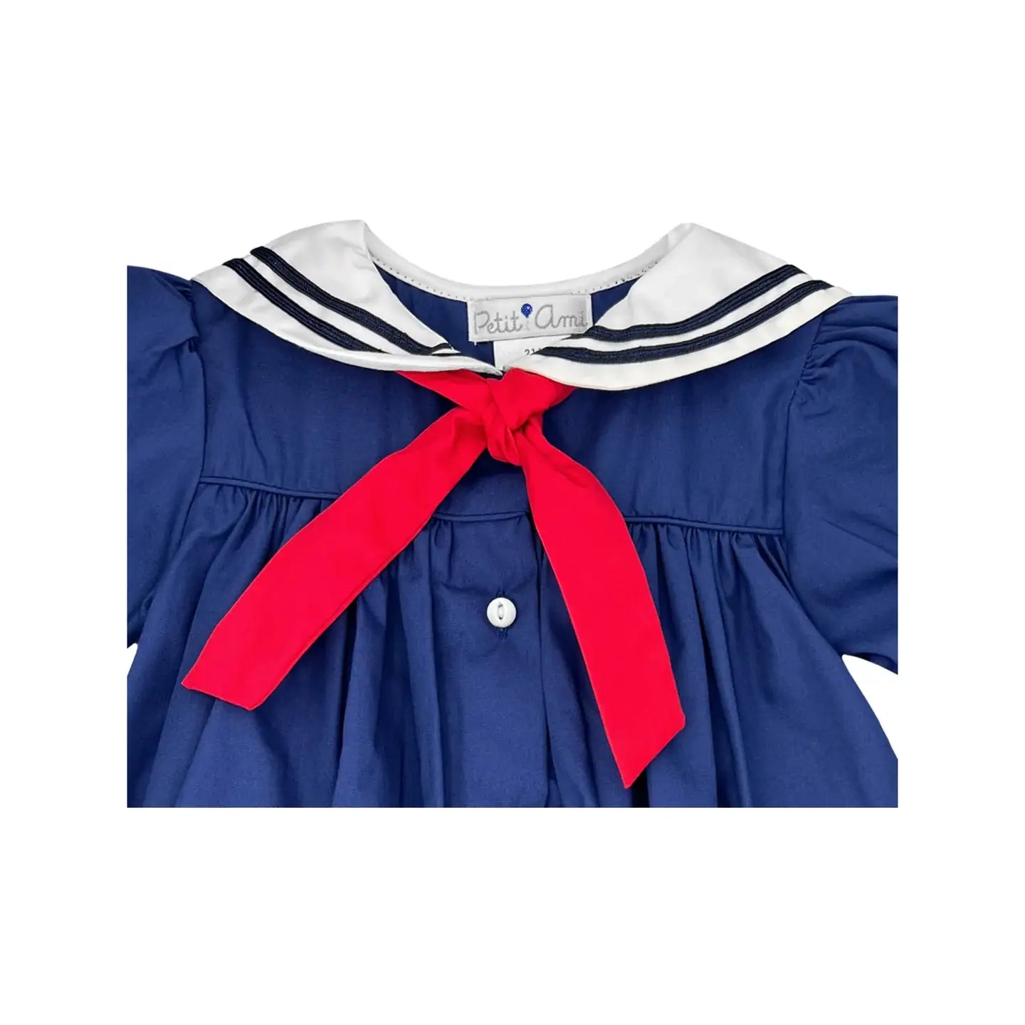 Nautical Sailor Dress: Navy