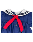 Nautical Sailor Dress: Navy