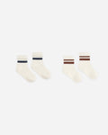 Rylee + Cru Sock Set in Fog & Mulberry