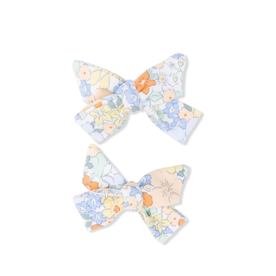 Georgia Floral - 2 Pack Bow Clips: O/S