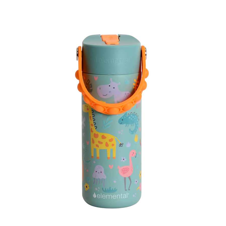 Core Insulated Pop Fidget Handle Bottle 18oz - Safari