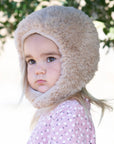 Baby Toddler Soft Knit Earflap Hat with Chin Strap