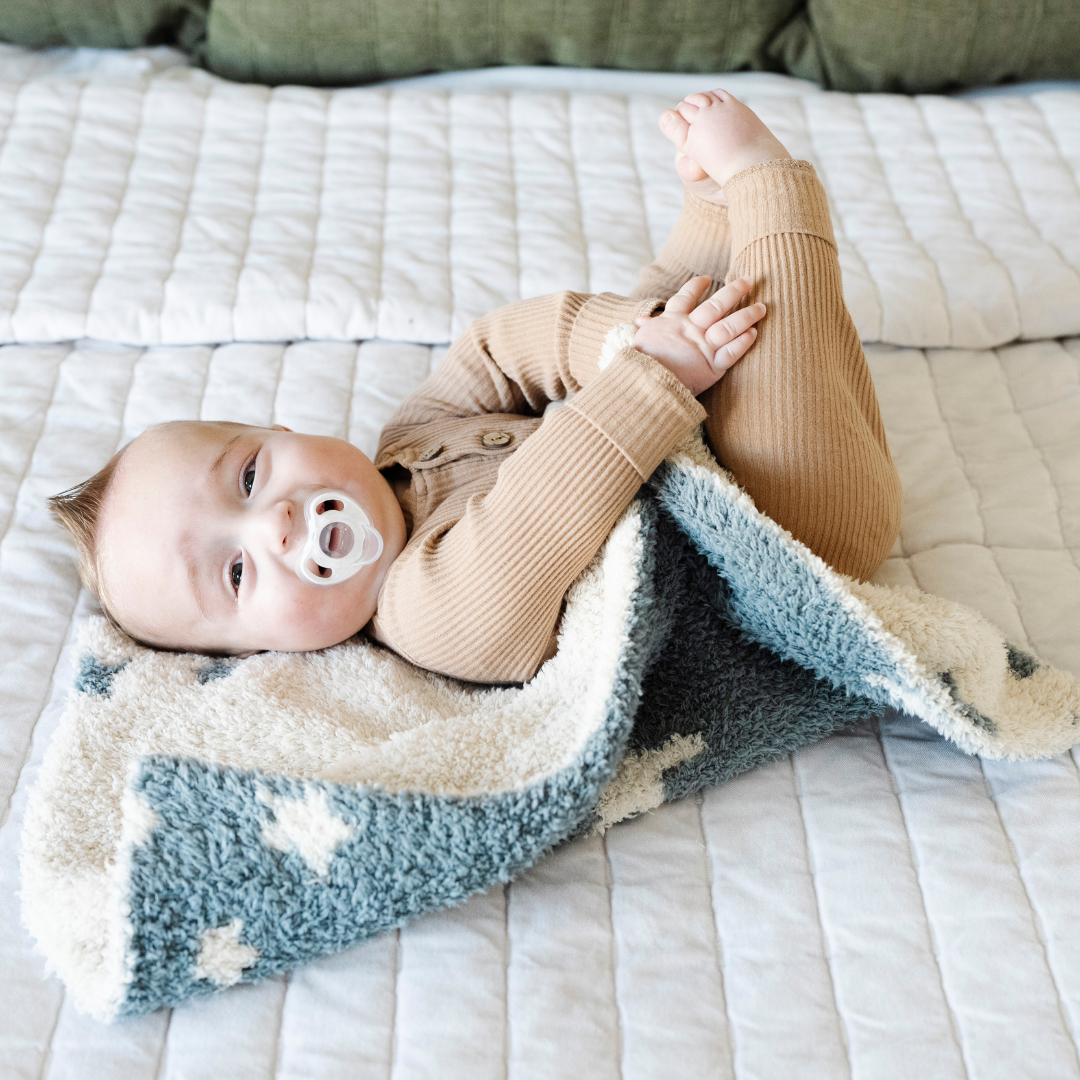 DOUBLE-LAYER BAMBONI® MINI BLANKETS: Elephant Double Layer