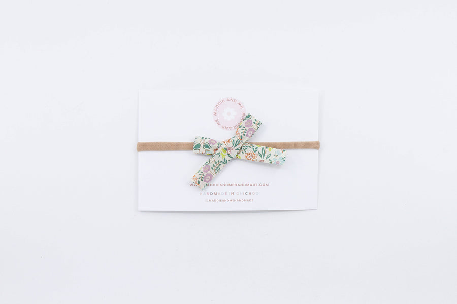 Liberty of London Hand-tied Petite Bow : Silver Bells