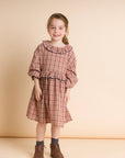 Ruffle Collar Dress | Lille Check