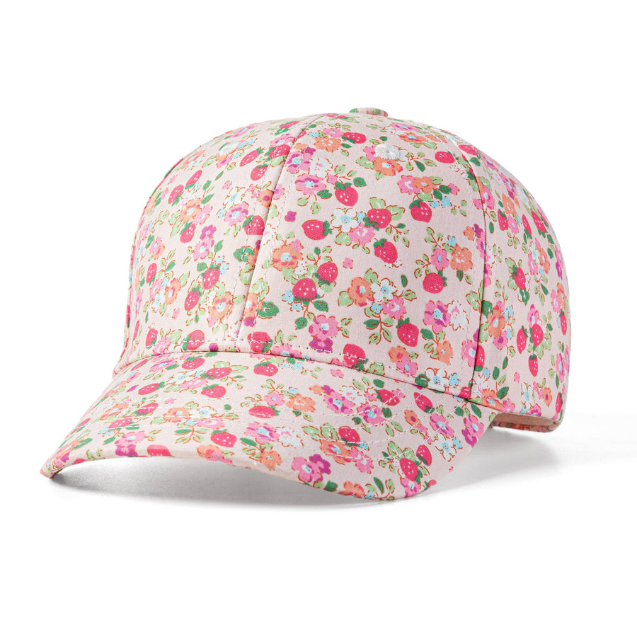 Strawberry Print Kids Baseball Sun Hat