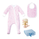 Joy Street Baby Girls Cape Cod Baby Gift Set, pink