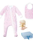 Joy Street Baby Girls Cape Cod Baby Gift Set, pink