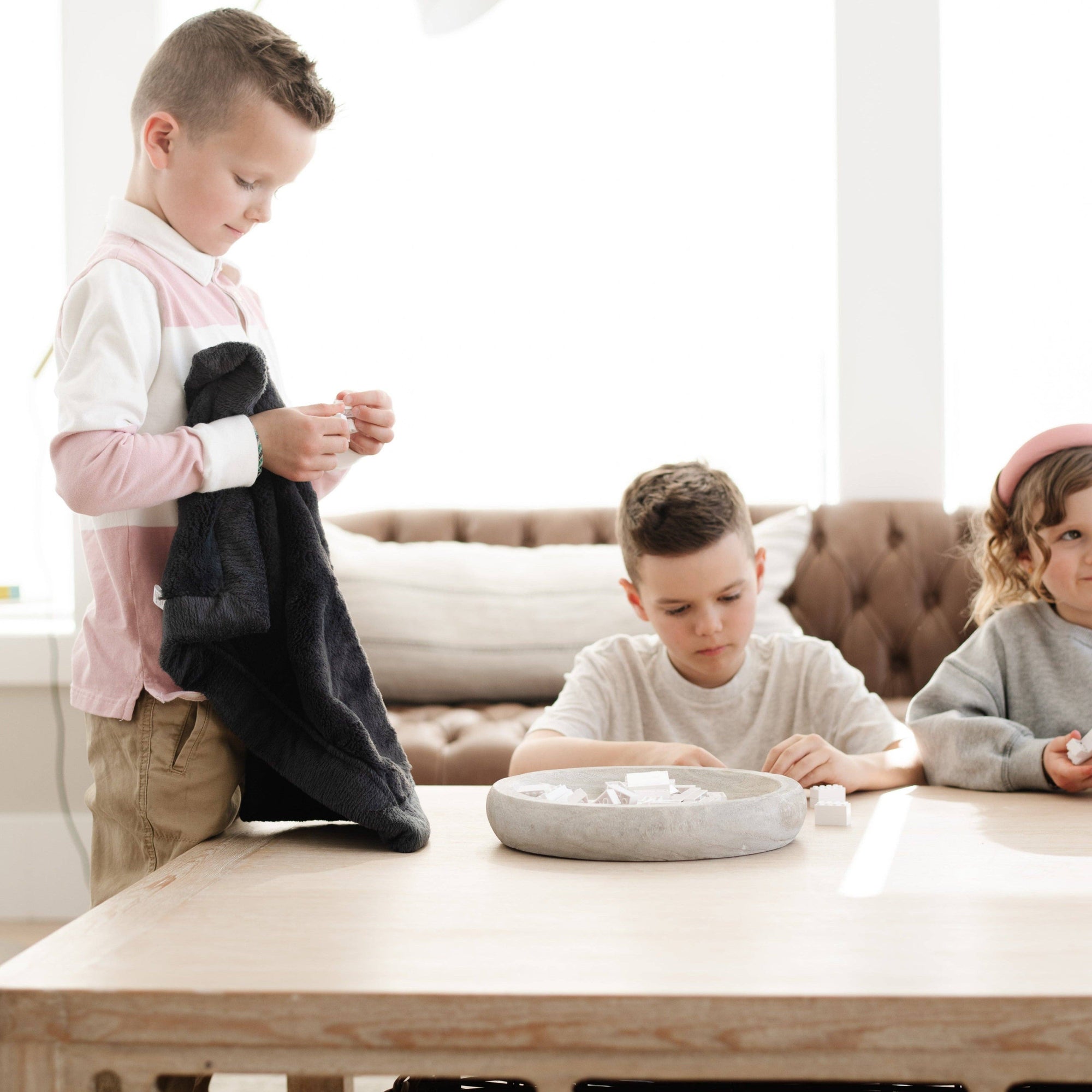 LUSH MINI BLANKETS: Chambray