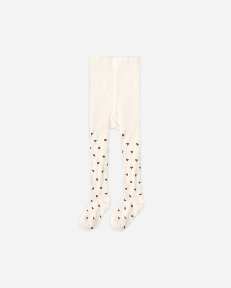 Rylee + Cru Ribbed Tights in Mulberry Heart