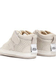 Baby Hightop Leather Sneakers - Cream