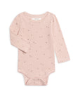 Thea Brushed Back Pointelle Long Sleeve Bodysuit : Haran Floral