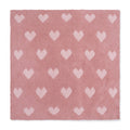 Chenille - Blush and Rose Heart Blanket