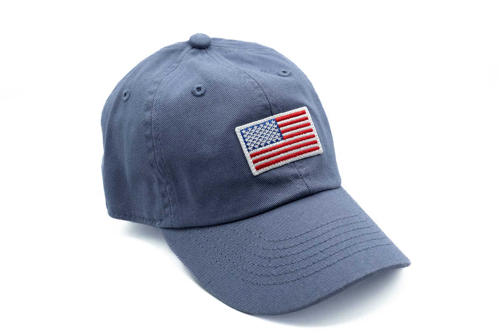 Flag Patch Baseball hat: Denim / Toddler (1Y-4Y)