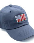 Flag Patch Baseball hat: Denim / Toddler (1Y-4Y)