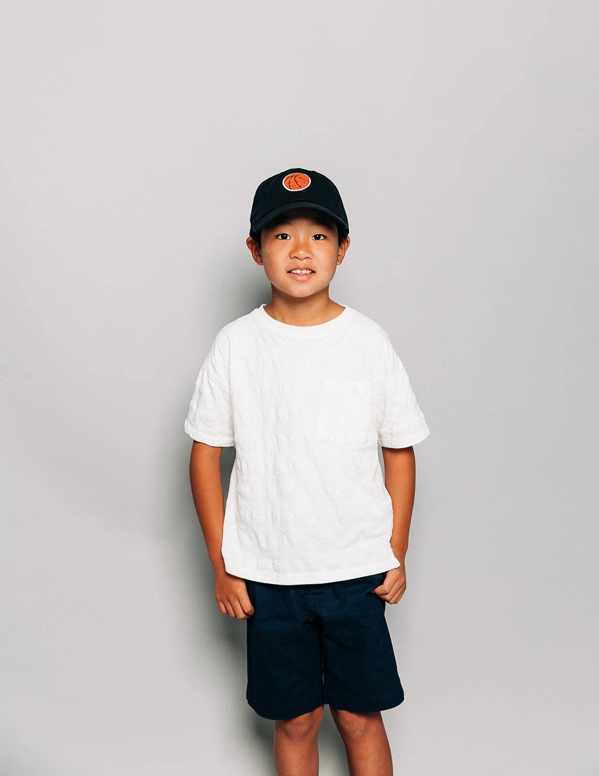 Basketball Patch Baseball Hat: Hunter Green / Toddler (1Y-4Y)