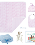 Joy Street Chicago baby gift set pink