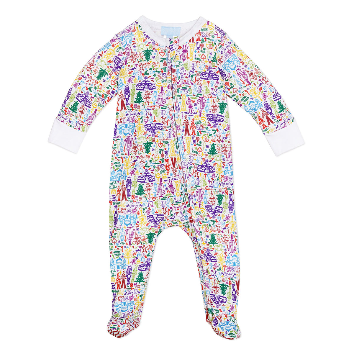 Joy Street Kids Nutcracker Christmas Baby Zip Onesie