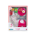 Corolle BB14" & 17" Large Mealtime Set - Flowered