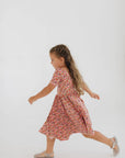 Short Sleeve Twirl Dress in Posy Pop: Posy Pop